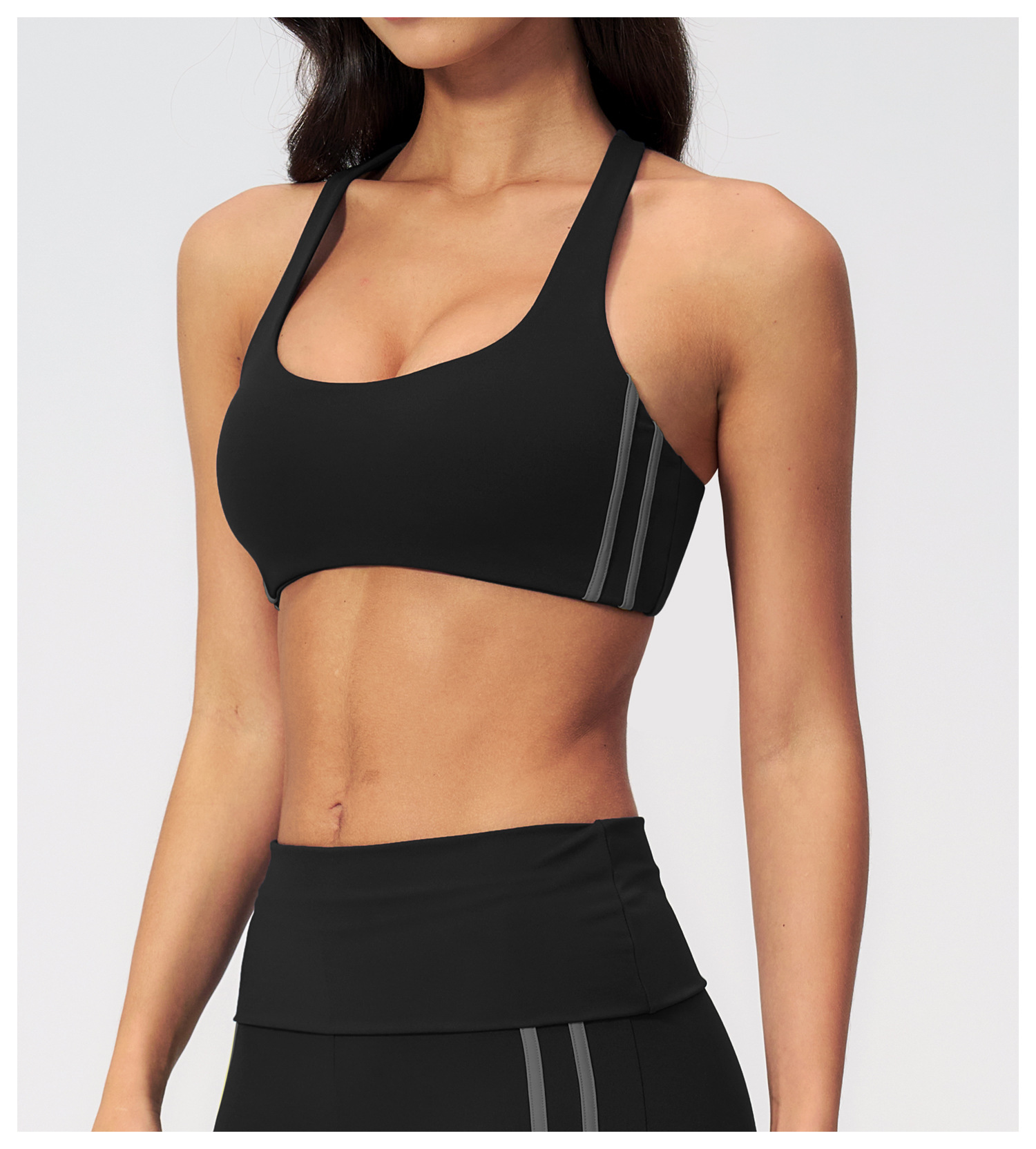 Quick Dry Underwear - Sport-BHs mit überkreuzten Trägern, Sportunterwäsche, schweißabsorbierend,