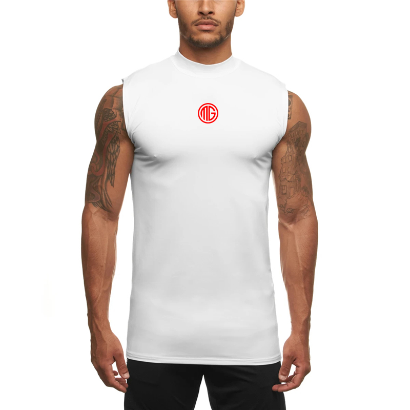 Sleeveless Undershirt - Sommerliche Herren-Kompressionswesten, eng anliegende Kleidung, Fitness-Workout-Tanktops,