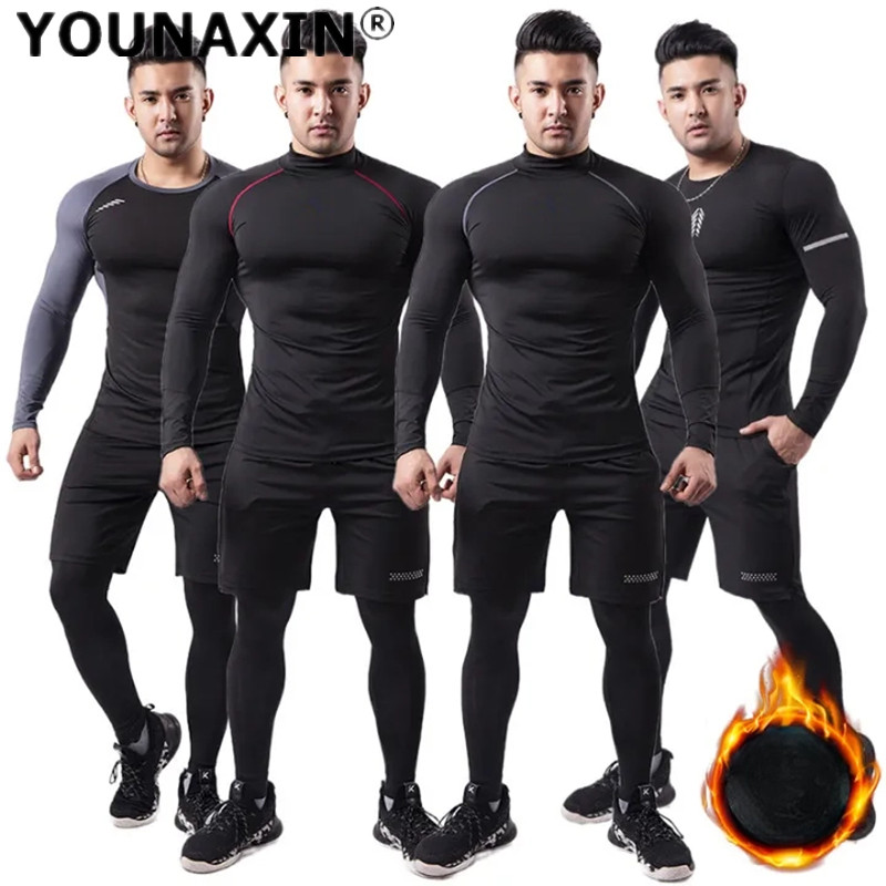 3-stück Männer Plüsch Warme Sp – T Shirt Tight Fit Bewertung und Preis